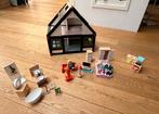 Poppenhuis met meubels - opvouwbaar vakantie, Kinderen en Baby's, Speelgoed | Poppenhuizen, Ophalen, Zo goed als nieuw