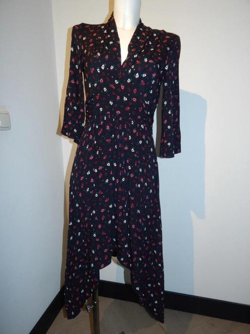 BA&SH mooie jurk in printje zijkanten rok in punten XS(S), Kleding | Dames, Jurken, Zo goed als nieuw, Maat 34 (XS) of kleiner