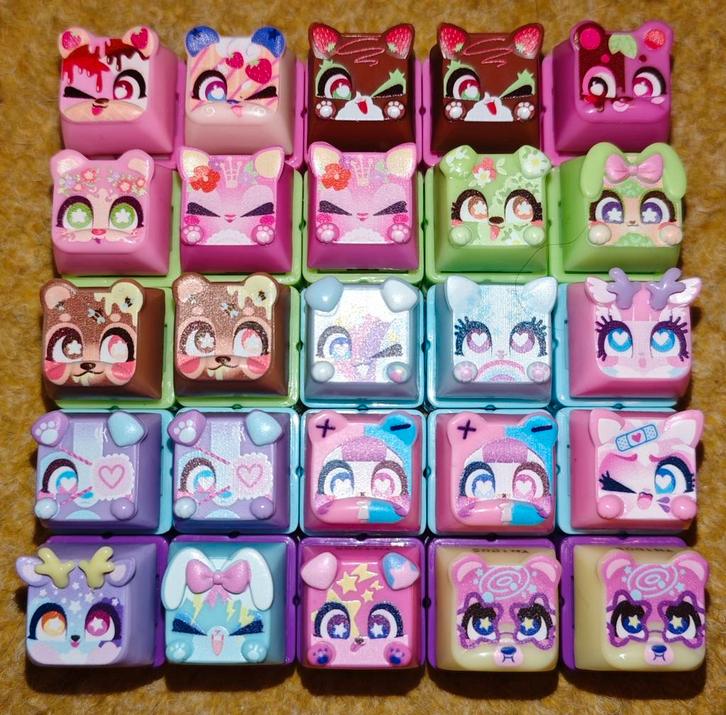 Om te ruilen! Clickeez keycaps, Verzamelen, Overige Verzamelen, Nieuw, Ophalen of Verzenden