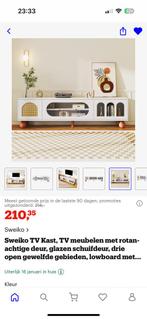 Tv meubel rotan/ retro, Ophalen, Zo goed als nieuw, 25 tot 50 cm, Minder dan 100 cm