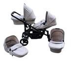 Duo Kinderwagen Combi Topmark Grijs/zwart, Verstelbare duwstang, Zo goed als nieuw, Combiwagen, Ophalen