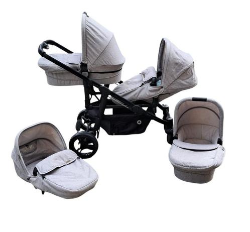 Duo Kinderwagen Combi Topmark Grijs/zwart, Kinderen en Baby's, Kinderwagens en Combinaties, Zo goed als nieuw, Combiwagen, Overige merken