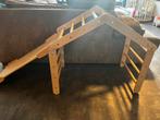 Houten Klimrek montessori met gljbaan, Ophalen, Zo goed als nieuw
