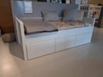 Bopita Yara 90x200 bed wit, Ophalen, 85 tot 100 cm, Zo goed als nieuw, Lattenbodem