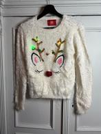 Kersttrui maat 158 - Rendier met lichtjes, Ophalen of Verzenden, Zo goed als nieuw, Meisje, Trui of Vest
