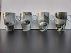 Koffiemokken / Mokken 4 stuks verschillende serie fine casa, Nieuw, Ophalen of Verzenden, Overige stijlen, Kop(pen) en/of Schotel(s)