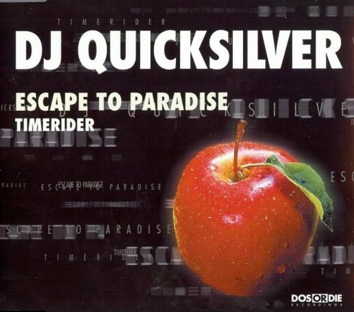 cd-maxi van DJ Quicksilver ‎– Escape To Paradise / Timerider, Cd's en Dvd's, Cd Singles, Gebruikt, Dance, Verzenden