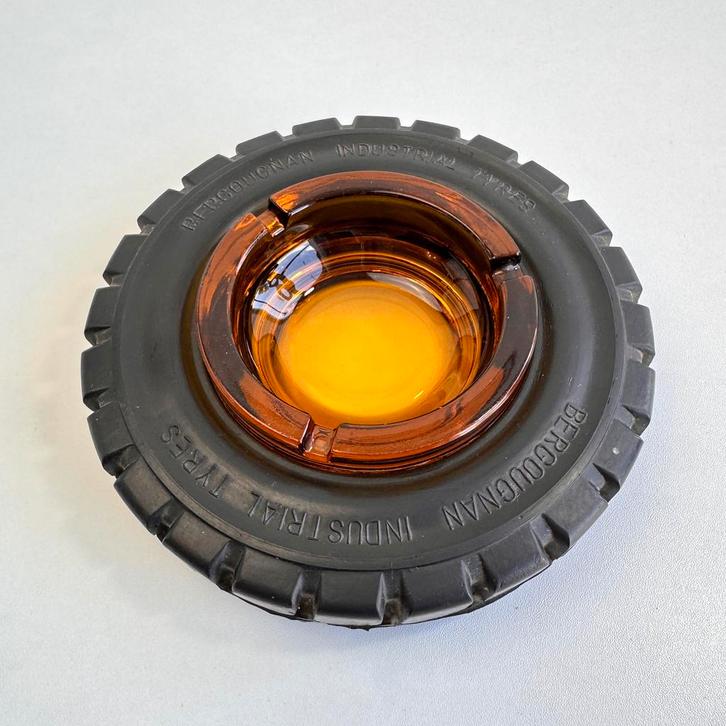 Vintage Bergougnan Industrial Tyre reclame asbak, Verzamelen, Merken en Reclamevoorwerpen, Zo goed als nieuw, Gebruiksvoorwerp