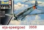 Modelbouw Revell 1:48 Messerschmitt Bf 109 G-10- 3958, Hobby en Vrije tijd, Modelbouw | Vliegtuigen en Helikopters, Revell, Nieuw