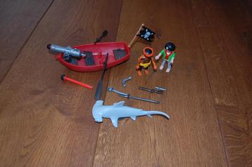Playmobil Piratenroeiboot met hamerhaai - 5137 beschikbaar voor biedingen