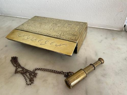 GROTE tabaksdoos 18de eeuw v Hattum 1781  Nijmegen rookgerei, Antiek en Kunst, Antiek | Koper en Brons, Ophalen of Verzenden