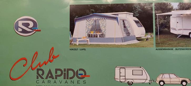 Te koop voortent voor een Rapido 31 hefdak caravan., Caravans en Kamperen, Caravan accessoires, Gebruikt, Ophalen of Verzenden