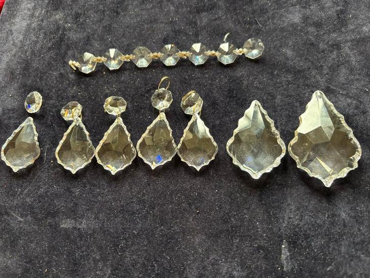 Kroonluchter Onderdelen nieuw  kristal, Huis en Inrichting, Lampen | Kroonluchters, Gebruikt, Glas, Ophalen of Verzenden