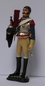 Beschilderde tinnen figuur napoleontische Franse Cuirassier, Ophalen of Verzenden, Zo goed als nieuw