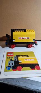 Lego 136 trein wagon shell, Complete set, Gebruikt, Ophalen of Verzenden, Lego