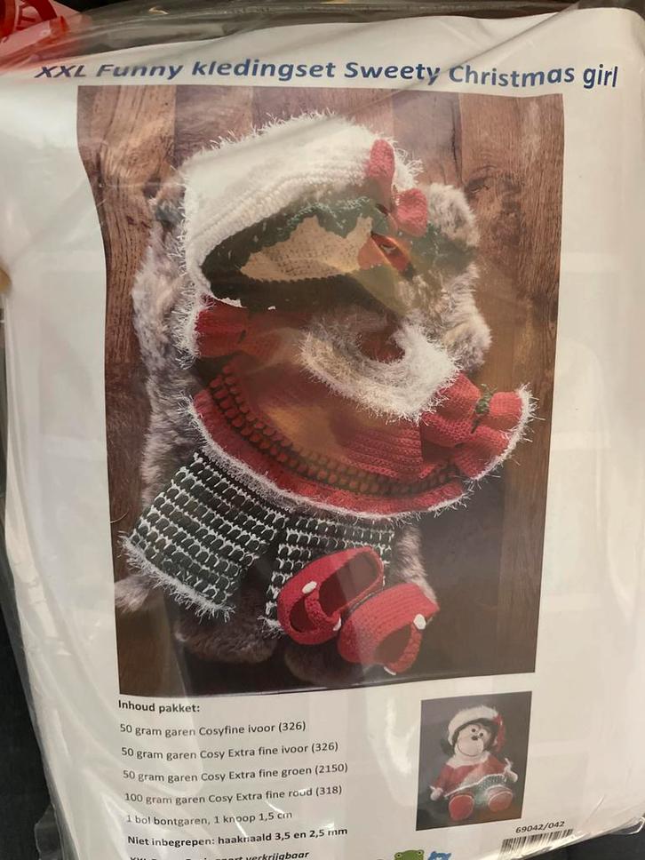 XXL Funny Sweety Christmas Girl Haakpakket, Hobby en Vrije tijd, Breien en Haken, Nieuw, Haken, Patroon of Boek, Ophalen of Verzenden