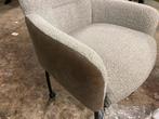 Stoel Soof - Bruin/Taupe Leder & Bouclé, Huis en Inrichting, Ophalen, Nieuw, Eén