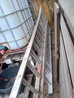 2 delig uitschuifbare lader 2x15 sporten, Doe-het-zelf en Verbouw, Ladders en Trappen, Ophalen of Verzenden, Gebruikt, 4 meter of meer
