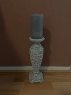 Ptmd Stenen Kandelaar - 34 cm, Huis en Inrichting, Woonaccessoires | Kandelaars en Kaarsen, Ophalen, Overige materialen, Gebruikt