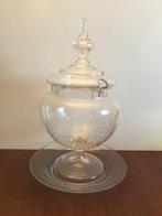 Antieke Bowl-Rozijnen Bokaal, Antiek en Kunst, Antiek | Glas en Kristal, Ophalen of Verzenden