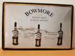 Bowmore single malt whisky relief reclamebord van metaal, Verzamelen, Merken en Reclamevoorwerpen, Reclamebord, Info@deconoord.nl