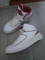 Air Jordan 2, white and red size 43 Mens (9.5), Ophalen, Gedragen, Wit
