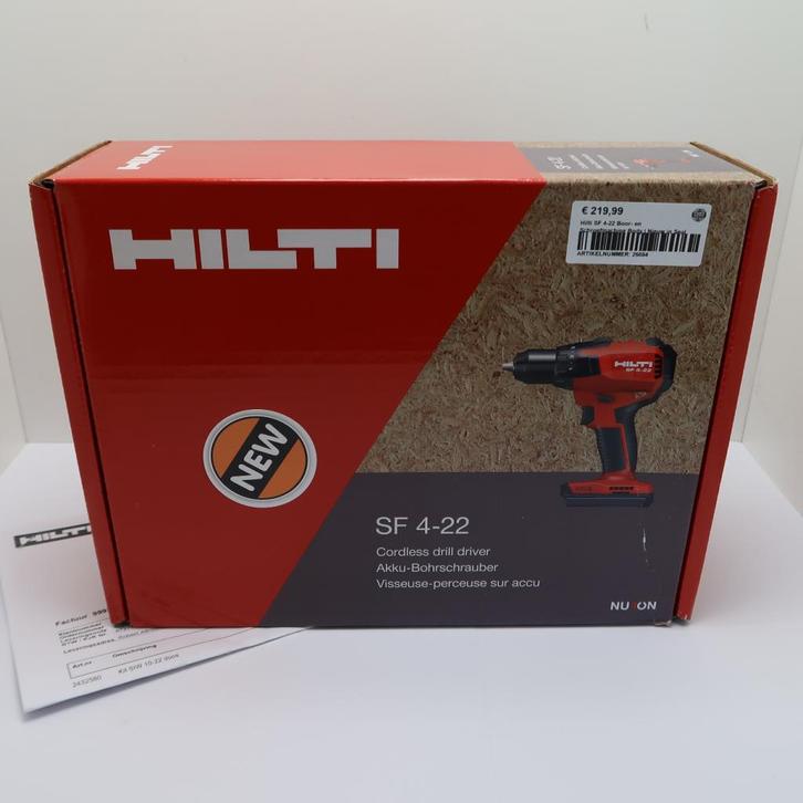 Hilti SF 4-22 Boor- en Schroefmachine Body | Nieuw in Seal, Doe-het-zelf en Verbouw, Gereedschap | Boormachines, Nieuw