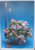 voor het kind - bloemstuk met twee blauwe kaarsen - 1985, Verzenden, 1980 tot heden, Gelopen, Overige thema's