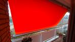 2 oranje zonneschermen, Tuin en Terras, Zonneschermen, Ophalen, Gebruikt, 250 cm tot 450 cm, Uitvalscherm