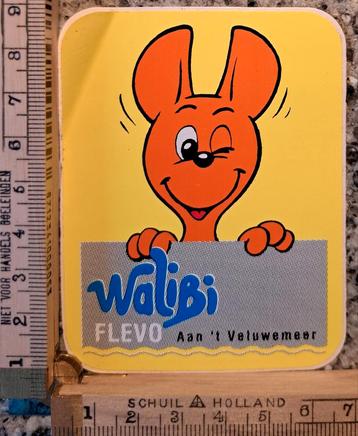 Vintage sticker Walibi Flevo pretpark strip beschikbaar voor biedingen