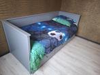 Ikea bed 80x200 met 3 lades ( grijs geschilderd), Ophalen, Eenpersoons, 210 cm, Zo goed als nieuw