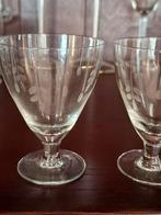 Antiek Kristal glaasjes geslepen 2 stuks, Antiek en Kunst, Antiek | Glas en Kristal, Ophalen of Verzenden
