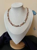 Maansteen roze parel harmonie intuïtie magie uniek, Sieraden, Tassen en Uiterlijk, Kettingen, Nieuw, Verstelbaar, Ophalen of Verzenden