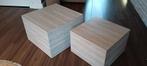 Modern bijzettafels / salontafel set, Ophalen, Minder dan 55 cm, Vierkant, Zo goed als nieuw
