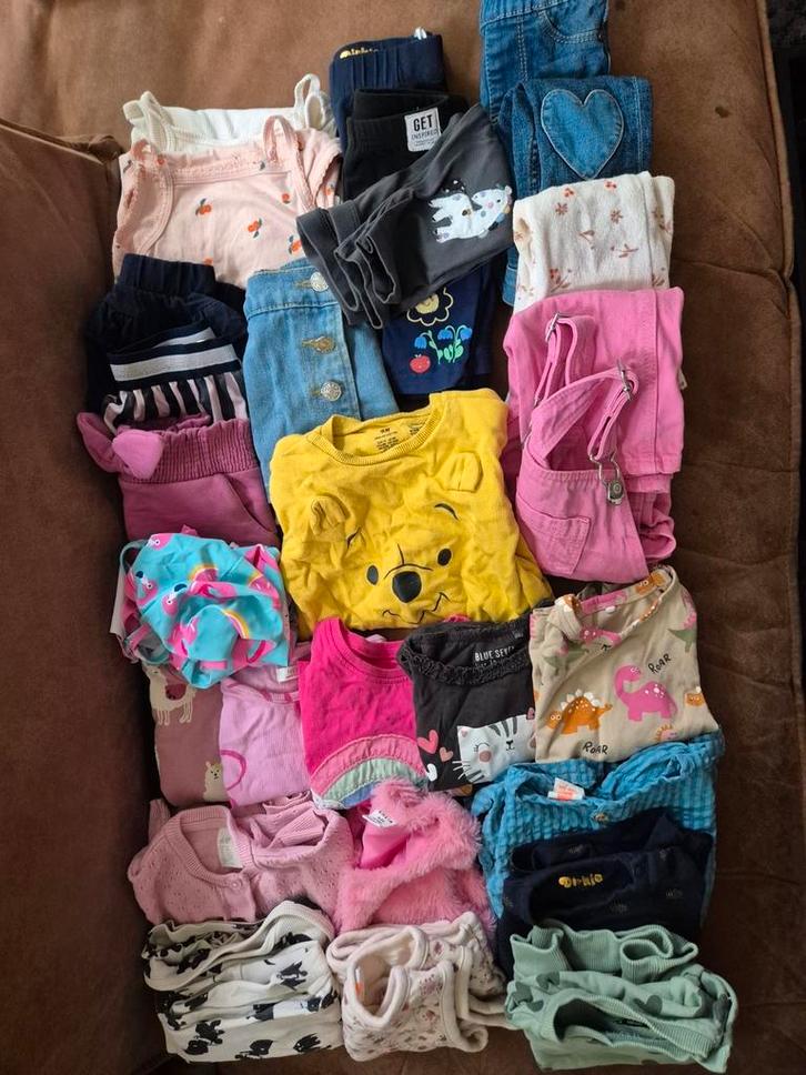 Kledingpakket meisje maat 74 herfst/winter, Kinderen en Baby's, Babykleding | Baby-kledingpakketten, Zo goed als nieuw, Maat 74