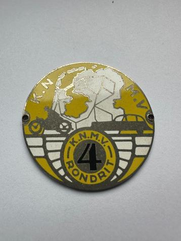K.N.M.V. KNMV embleem / badge. Rondrit 4.  beschikbaar voor biedingen