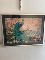 Pauw diamondpainting in lijst, Antiek en Kunst, Ophalen