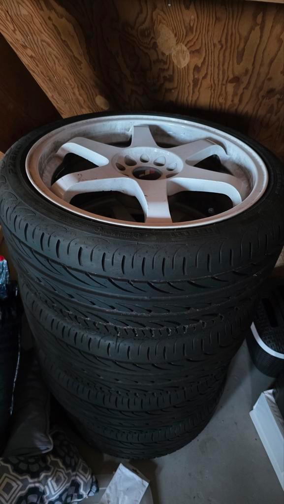 Japan Racing JR3 18 5x120 / 5x114.3, Auto diversen, Wieldoppen, Gebruikt, Ophalen of Verzenden