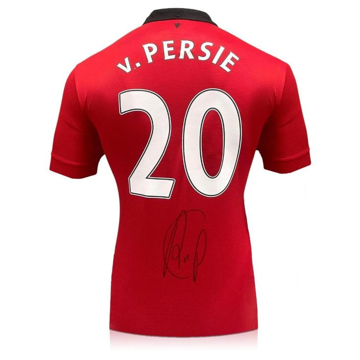 Van Persie gesigneerd origineel Man United 2013 voetbalshirt, Verzamelen, Sportartikelen en Voetbal, Nieuw, Shirt, Buitenlandse clubs