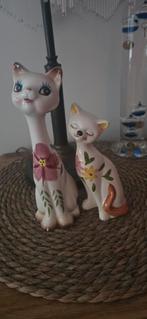 Vintage Keramische Poezenbeeldjes Set, Ophalen of Verzenden