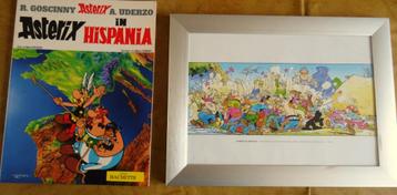 ASTERIX en HISPANIE  stripboek en unieke print beschikbaar voor biedingen