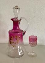 Boho Tsjechisch art nouveau karaf, Antiek en Kunst, Antiek | Glas en Kristal, Ophalen