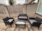 Bois le duc loungeset, Ophalen, 4 zitplaatsen, Kunststof, Loungeset