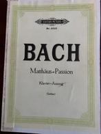 BACH MATTHAUS PASSION EDITTION PETERS 4503, 171blz. (Foto’s, Muziek en Instrumenten, Ophalen of Verzenden, Gebruikt, Klassiek