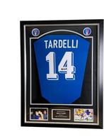 Marco Tardelli Gesigneerd Ingelijst Voetbalshirt Italië, Nieuw, Shirt, Ophalen of Verzenden, Buitenlandse clubs