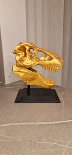 T-Rex Schedel - Gouden Dinosaurus Decoratie, Ophalen of Verzenden