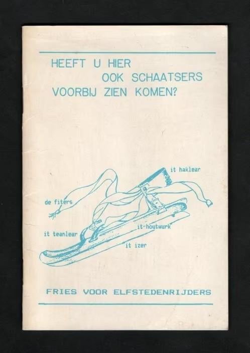 Boekwerkje Elfstedentocht Fries Voor Elfstedenrijders 1986., Verzamelen, Overige Verzamelen, Ophalen of Verzenden, Zo goed als nieuw