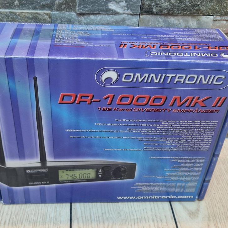 Omnitronic DR-1000 MK2  Draadloos Ontvangersysteem, Muziek en Instrumenten, Dj-sets en Draaitafels, Nieuw