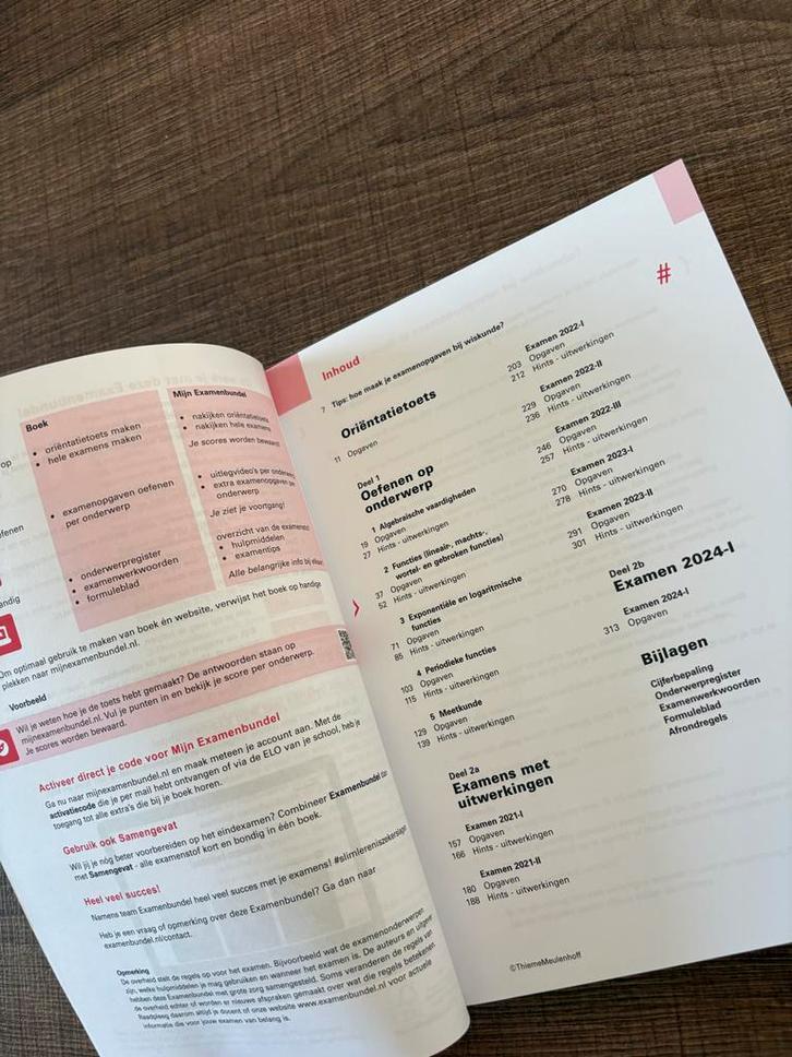 Examenbundel VWO Nederlands & Wiskunde B 2024/2025, Boeken, Studieboeken en Cursussen, Zo goed als nieuw, Niet van toepassing