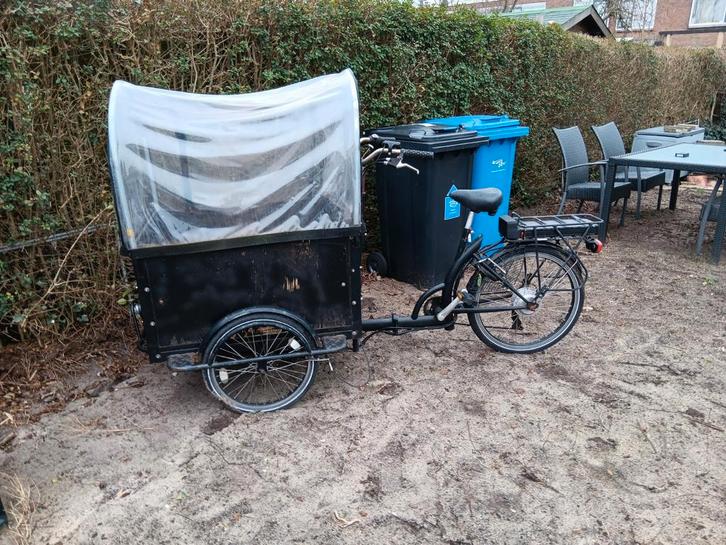BAKFIETS WERKEND WOON/WERKVERKEER/SCHOOL OPKNAP., Fietsen en Brommers, Fietsen | Bakfietsen, Gebruikt, 4 kinderen of meer, Ophalen